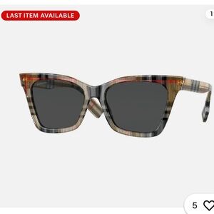 Burberry Elsa Sunglasses Women's Gray Brown Square